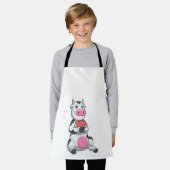 Tablier Vache au Poker avec cartes de Poker (Porté)