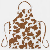 Tablier Vache Brown Et Blanche Cacher Motif fourrure (Recto)