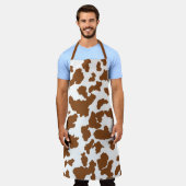 Tablier Vache Brown Et Blanche Cacher Motif fourrure (Porté)