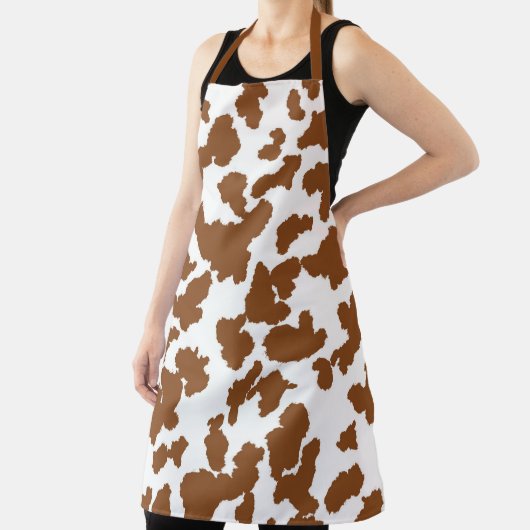 Tablier Vache Brown Et Blanche Cacher Motif fourrure (Insitu)