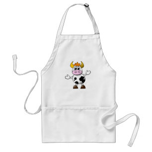 Tablier Vache caricaturale drôle