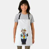 Tablier Vache comme enseignant avec Cravate (Insitu)