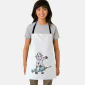 Tablier Vache comme infirmière avec coeur et seringue (Insitu)