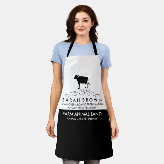 Tablier VACHE D'Animal Agricole (Porté)