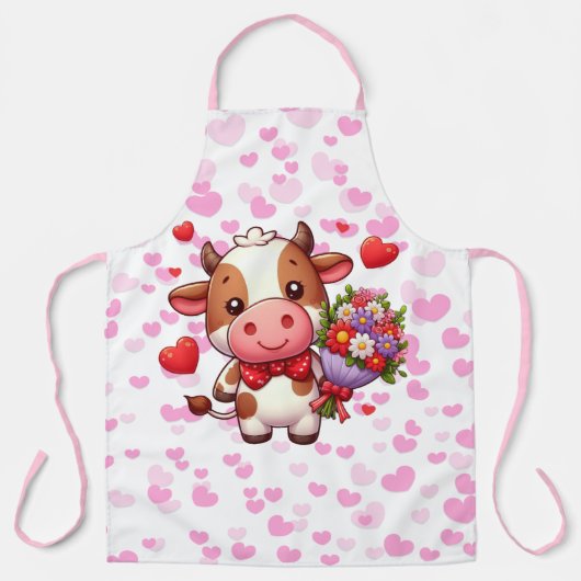 Tablier Vache de la Saint Valentin (Recto)