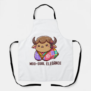 Tablier Vache en élégance en Highland