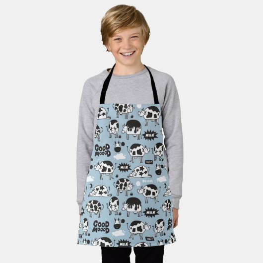 Tablier Vache et lait (Porté)