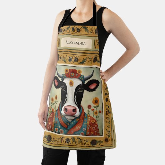 Tablier Vache florale (Insitu)