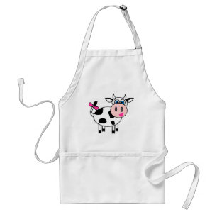 Tablier Vache heureuse à fille
