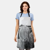 Tablier Vache Highland #6 #mur #art (Porté)