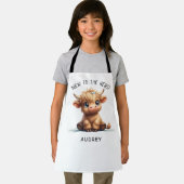 Tablier Vache Highland Nouveau Dans Le Troupeau (Insitu)