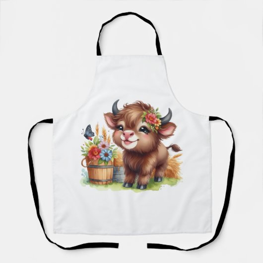 Tablier Vache mignonne (Recto)