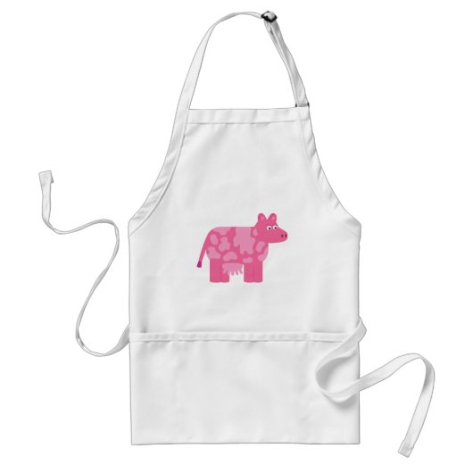 Tablier Vache rose (Devant)