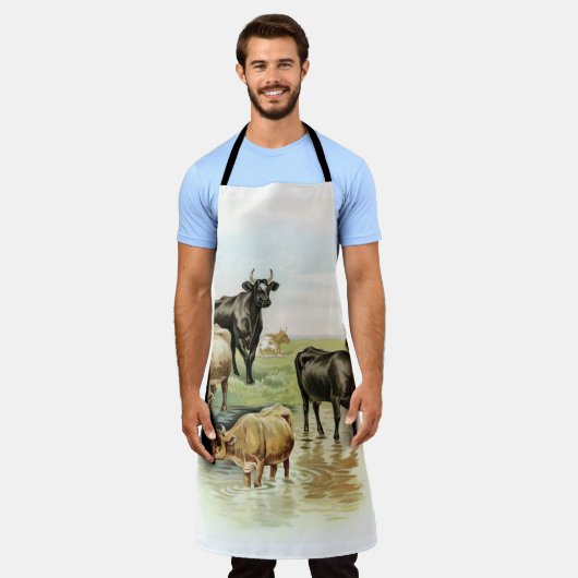 Tablier Vaches vintages (Porté)