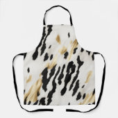 Tablier Vachette blanche noire sud-ouest (Recto)