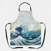 TABLIER VAGUE DE KANAGAWA EN ARRIÈRE - PLAN DE NUIT STARRY (Recto)