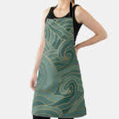Tablier Vague d'or : Traditionnel luxe oriental (Insitu)