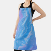 TABLIER VAGUES ABSTRAITES PASTEL ET BLEU (Insitu)