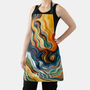 Tablier Vagues d'art moderne Abstrait