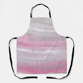 Tablier Vagues de brosse gris et blanc 1 (Recto)