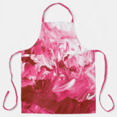 Tablier Vagues de peinture rose Abstraite (Recto)