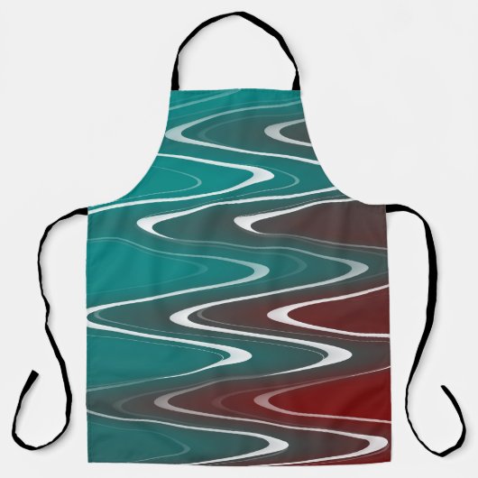 Tablier Vagues en blanc (Recto)