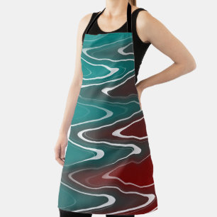 Tablier Vagues en blanc