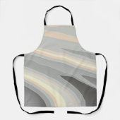 Tablier vagues rose gris jaune (Recto)