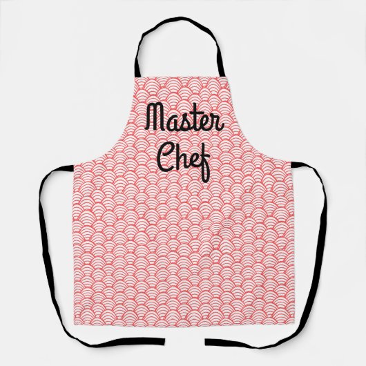 Tablier Vagues saumons (Recto)