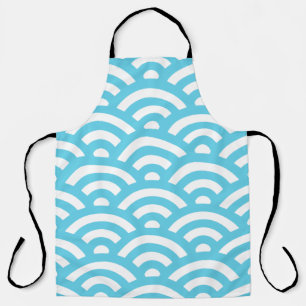 Tablier Vagues texture bleu marine