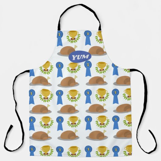 Tablier Vainqueur Dîner de poulet Motif (Recto)