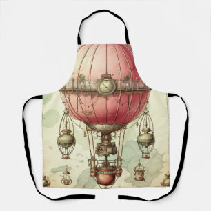 Tablier Vaisseau aérien antique rose victorien