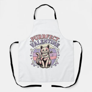 Tablier Valentin chat parfait Amour de la Saint-Valentin V