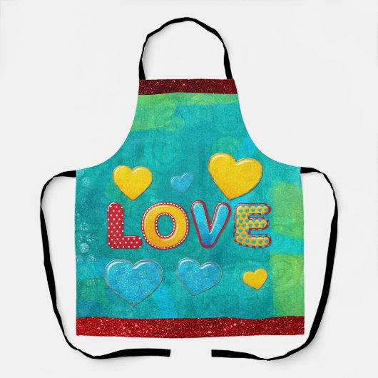 Tablier Valentine Fun 3D Mix and Match (Recto)