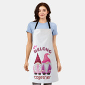 Tablier Valentine gnomes : nous appartenons ensemble apron (Porté)