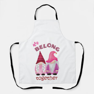 Tablier Valentine gnomes : nous appartenons ensemble apron