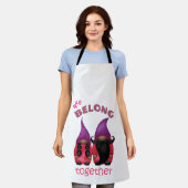 Tablier Valentine gnomes : nous appartenons ensemble apron (Porté)