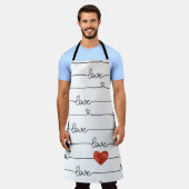 Tablier Valentine Hearts : Conception 3D (Porté)