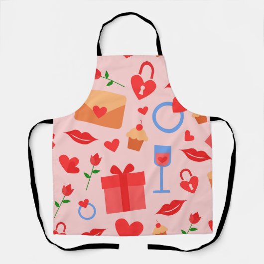 Tablier Valentines Day Arrière - plan Apron (Recto)