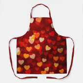 Tablier Valentine's Day Romantic Heart Print Pattern (Recto)