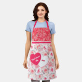 Tablier Valentine's Day World's Greatest Chef, MOM Apron (Porté)