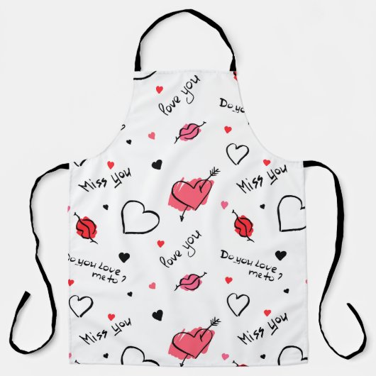 Tablier Valentine's Hearts Arrow sans couture (Recto)