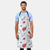Tablier Valentine's Hearts Arrow sans couture (Porté)