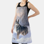 Tablier Vallhund suédois Laisser neiger Noël (Insitu)