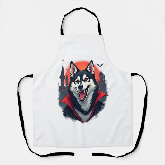 Tablier Vampire Husky Bite (Recto)