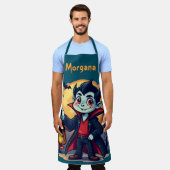 Tablier Vampire mignon avec Lantern Kawaii Halloween (Porté)