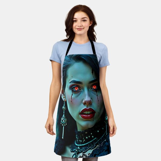 Tablier Vampire Queen: Dark Allure Art (Porté)