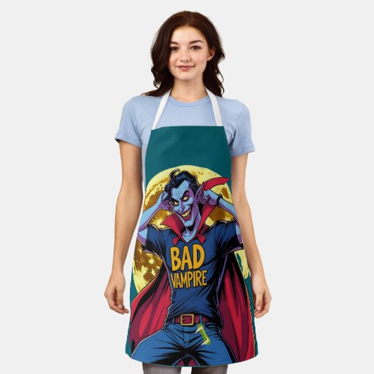 Tablier Vampire vilain (Porté)