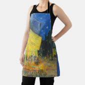 Tablier Van Gogh Café Terrasse Rue Française Scène (Insitu)