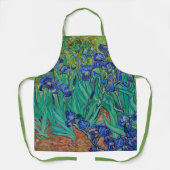 Tablier Van Gogh Irises Floral Green Peinture (Recto)